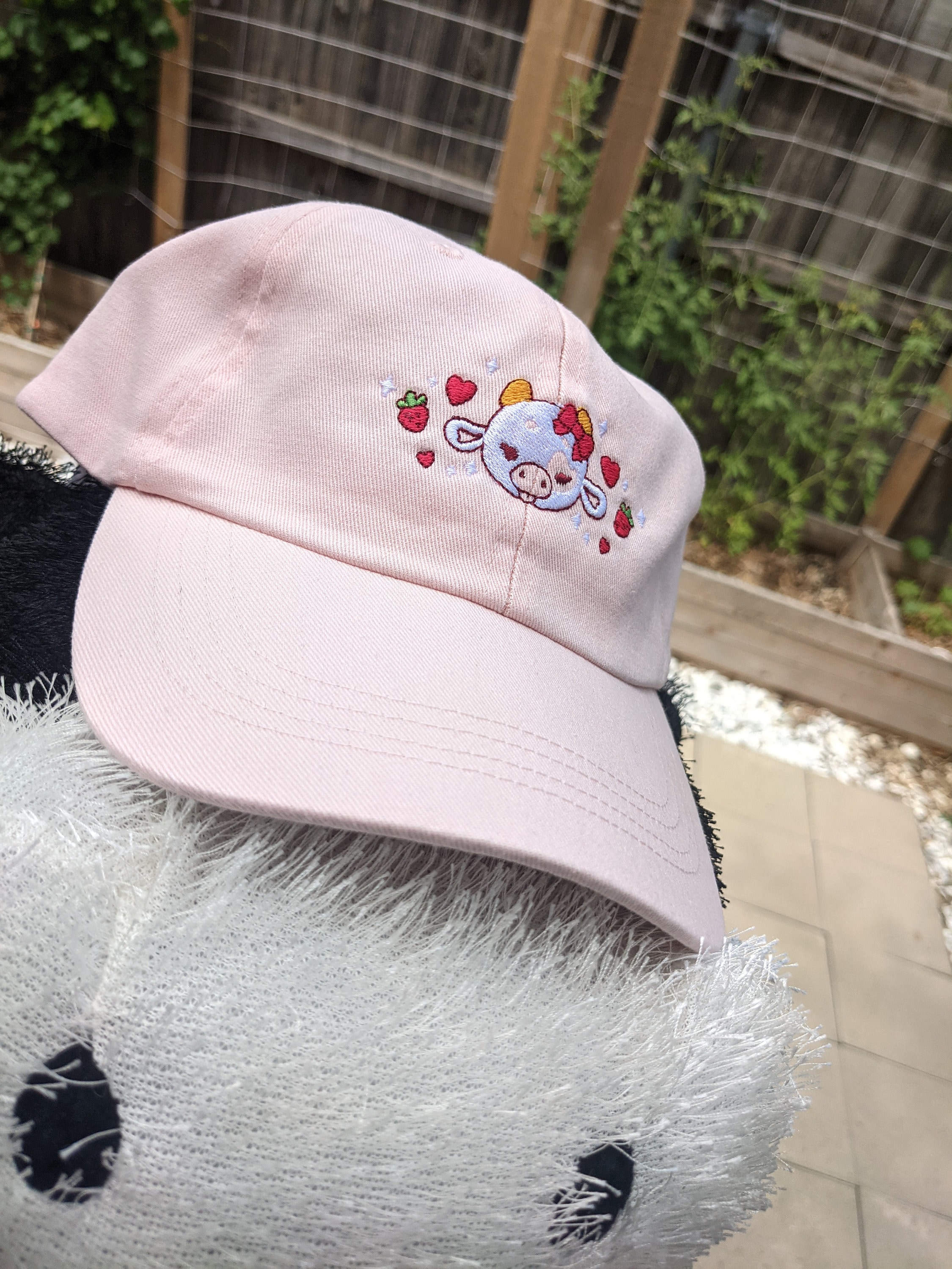 Strawberry Cow - Pastel Baseball Cap - Dad Hat - Etsy Canada