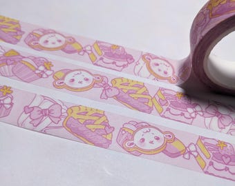 Baking Sheep- Pastel Kawaii Washi Tape - 15mm x  10m