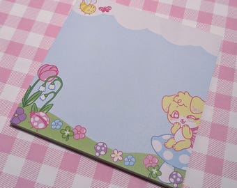Fairy Garden - Pastel Kawaii Sticky Notes - 50 Pages
