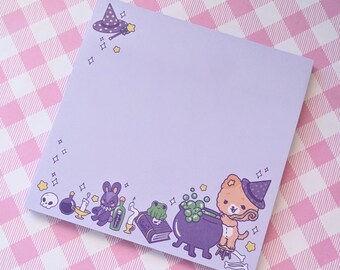 Witch's Familiar - Spooky Cute Sticky Notes - 50 Pages