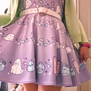 Haunted Laundromat - Pastel Goth - Halloween - Skater Dress