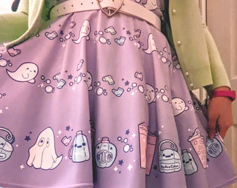 Haunted Laundromat - Pastel Goth - Halloween - Skater Dress