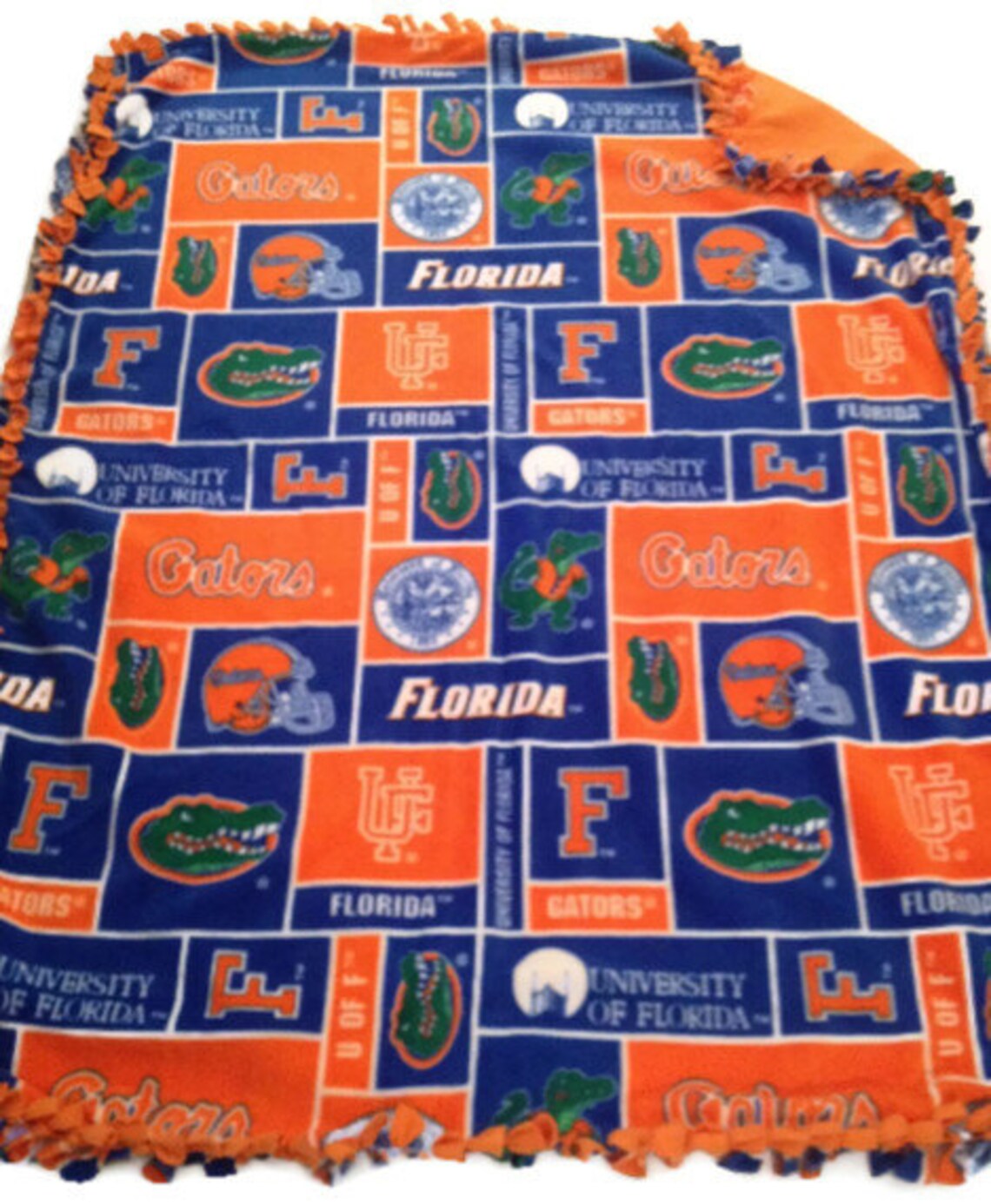 University of Florida Gators Fleece Tie Blanket College NCAA Etsy
