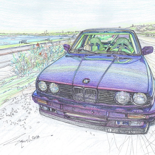 260-1990 BMW 325i (E30)-Limited Edition Run of 50 (8x10, 16x20)