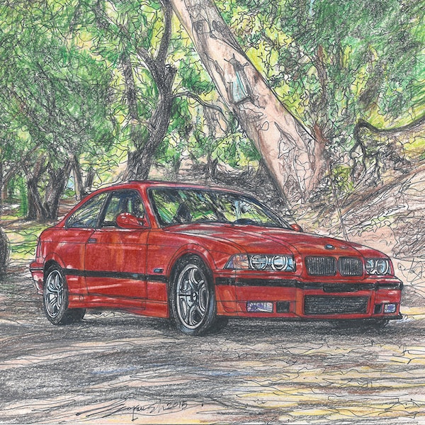 204-1995 BMW M3(E36) - Limited Edition Run of 50 (8x10, 16x20)