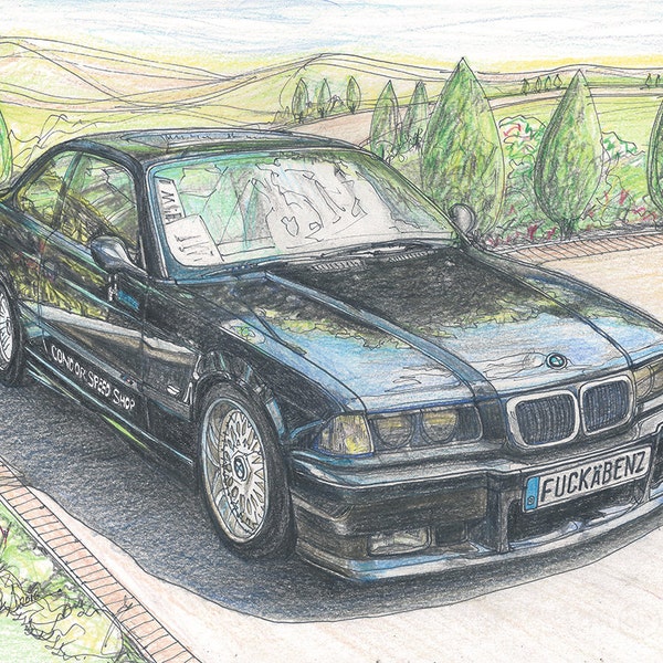 210-1999 BMW M3 (E36) - Limited Edition Run of 50 (8x10, 16x20)