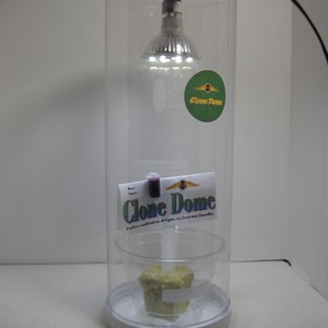 Turbo &quot;CLONE DOME&quot; Plant Cloning Machine,Perfect Light,Heat,Air,Moisture,12v,2w LED Grow Light,100% Success