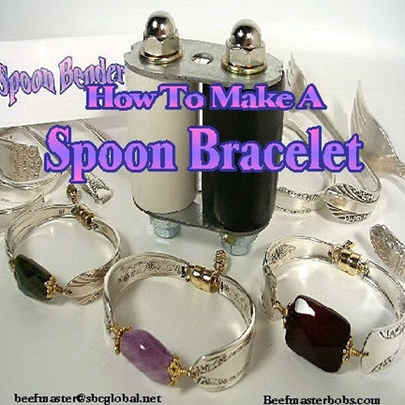 The original Dvd video how to Make A Spoon Bender Bracelet Silver beads gemstones jewelry Etsy