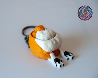 Boop the Booty – Corgi Butt Clicker Fidget Toy | Keychain or Magnet | Articulated Legs | Tactile Click | KeKreations Design