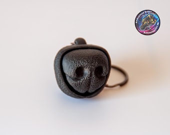 Boop Snoot – Dog Nose Clicker Keychain or Magnet | Tactile Fidget Toy | Satisfying Click | Matte Black | KeKreations Design
