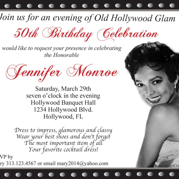 Old Hollywood Themed - Etsy