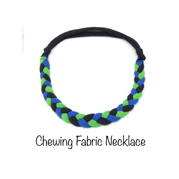 fabric chew necklace