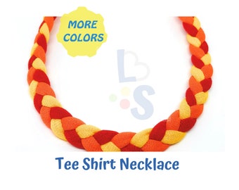 BEST SELLING  - Fabric Tee Shirt Necklace, therapy, OT, Soft Band