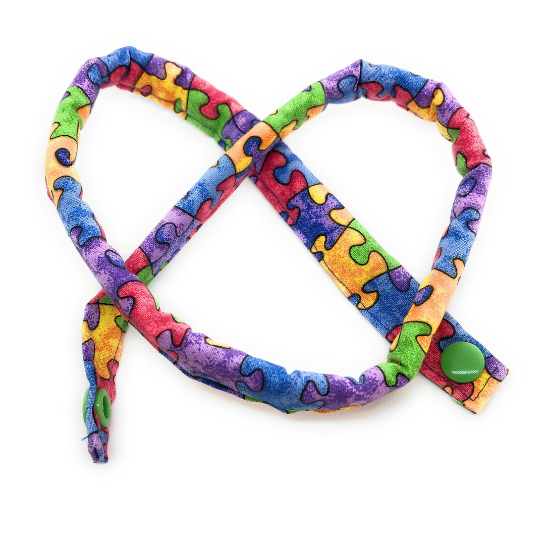 6 PACK - Soft & Fun Necklace, Fabric Band, Sensory, Aspergers, Autism ...