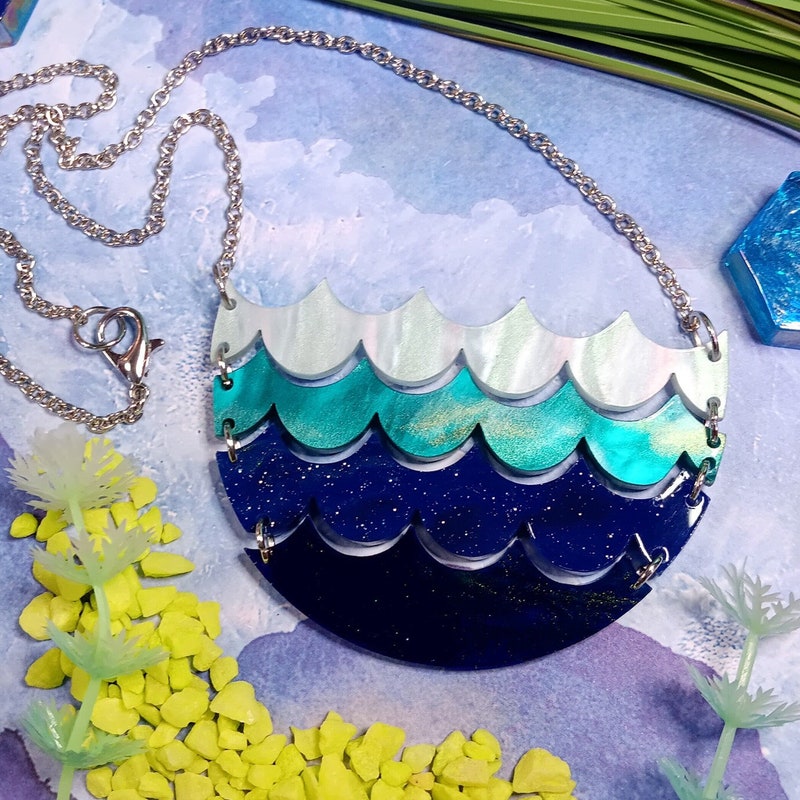 Wave Circle Delicate Necklace main image 1
