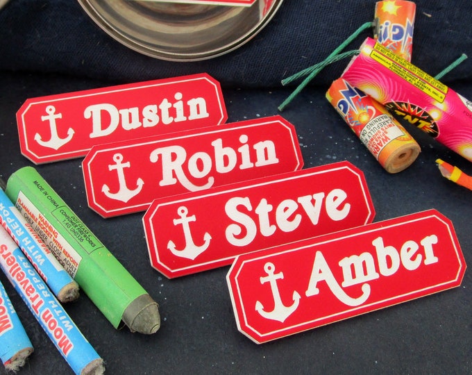 Customizable Scoops Ahoy Uniform Costume Custom Name Tag Etsy