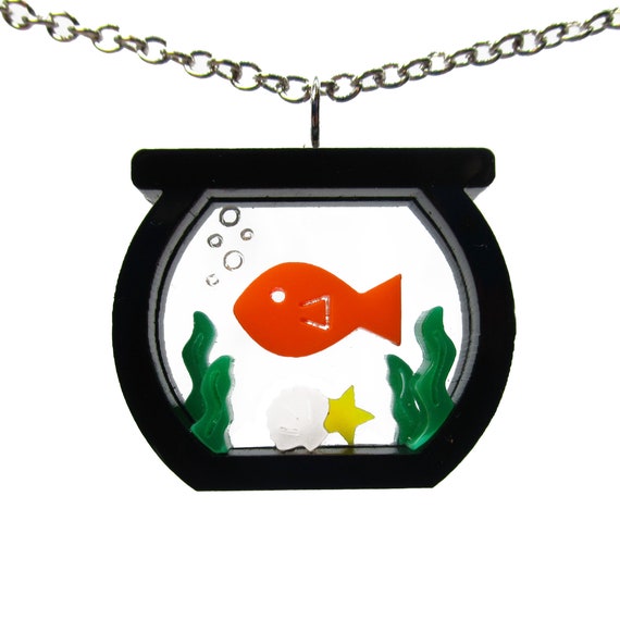 Goldfish bowl hotsell necklace