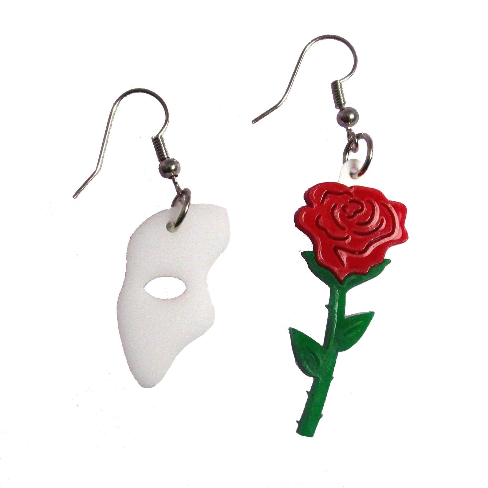 phantom of the opera mask with rose