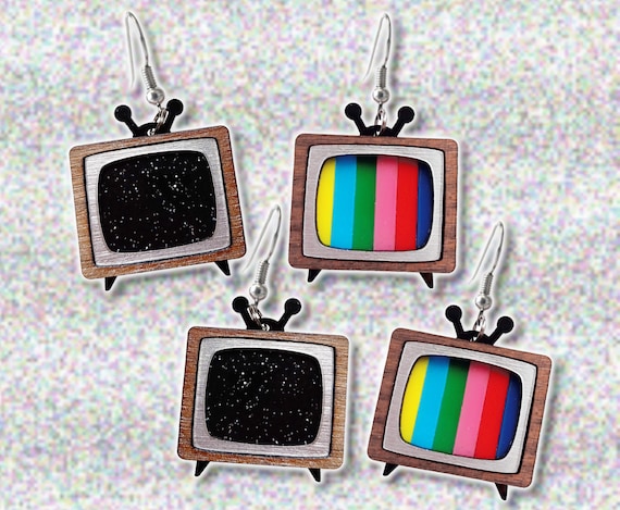 Cute Mismatch Nostalgic Retro Mod CRT SMTPE And or Static Screen