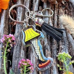 Funny Leg Lamp Pendant Tassel Keychain, Stocking Stuffer Gift for A Christmas Story Accessory