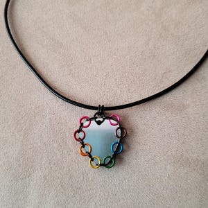 Púas de guitarra de aluminio con diseño de arcoíris de Pridecollection imagen 4