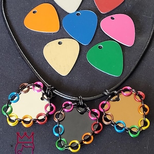 Púas de guitarra de aluminio con diseño de arcoíris de Pridecollection imagen 1