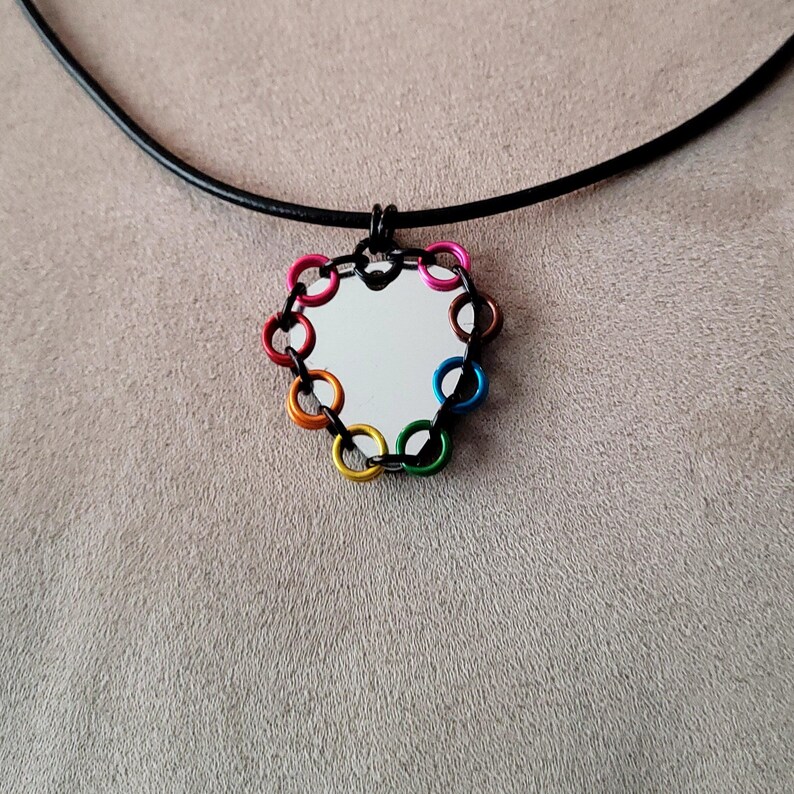 Púas de guitarra de aluminio con diseño de arcoíris de Pridecollection imagen 6