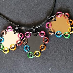 Púas de guitarra de aluminio con diseño de arcoíris de Pridecollection imagen 2