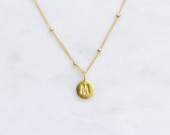 Gepersonaliseerde sieraden Gouden ketting Sierlijke aangepaste initiële ketting Moederdag Cadeau Handgemaakte Letter Hanger Ketting Minimalistisch huwelijkscadeau