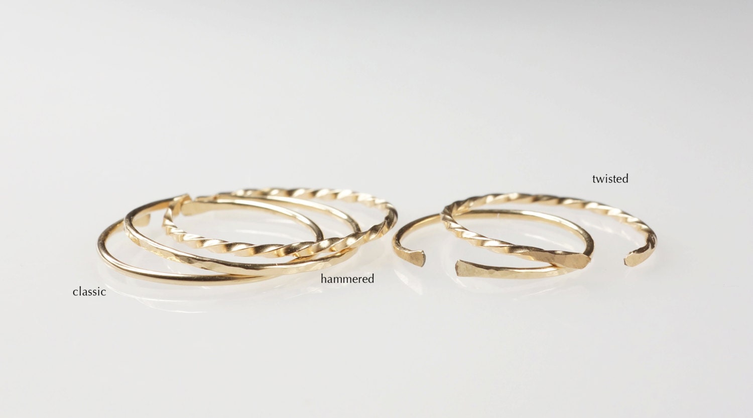 Gold Classic Twisted Ring 5-Pack in 2023