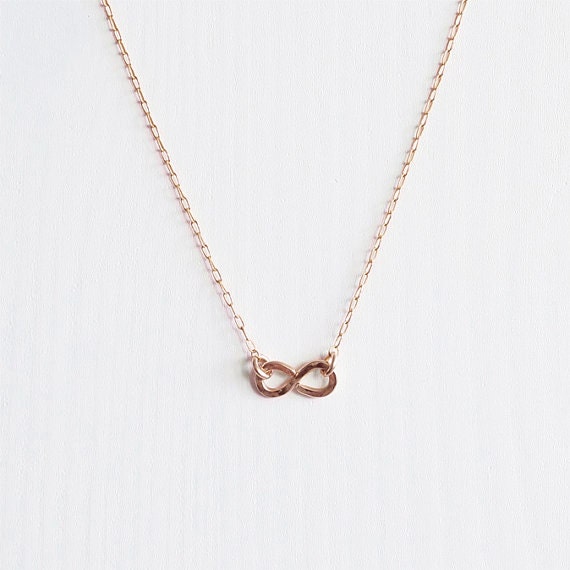 eternity necklace rose gold