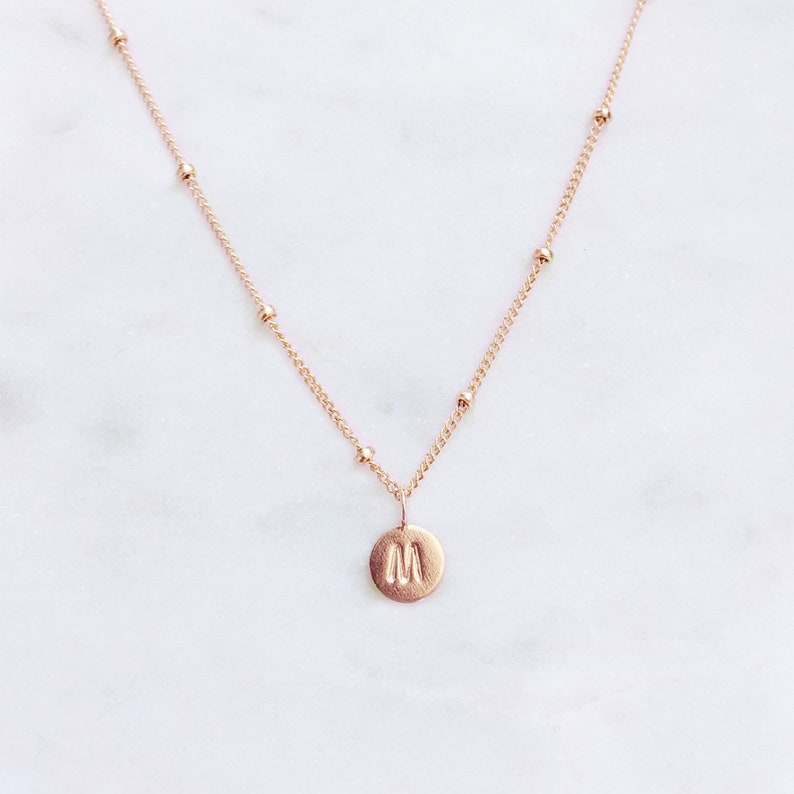 Initial Necklace Rose Gold Letter - Rose Gold Pendant Australia Initial Necklace Rose Gold Letter - Rose Gold Pendant Australia