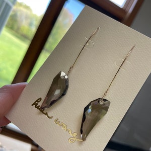 Dark Smoke Limited Edition Crystal Earrings
