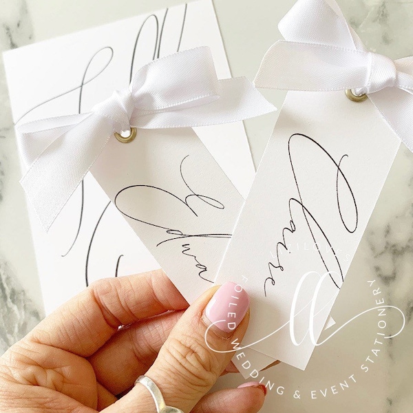 Black and White Tags Etsy