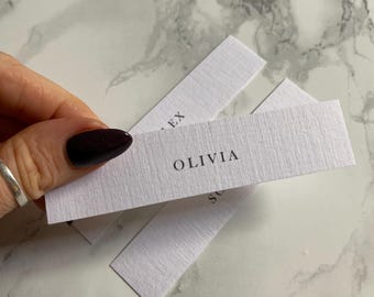 White place card wedding event