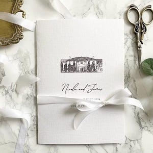 Hochzeitseinladung, gefaltet, schwarz-weiß, Einladung Illustration, Hochzeitseinladung, Hochzeitseinladung