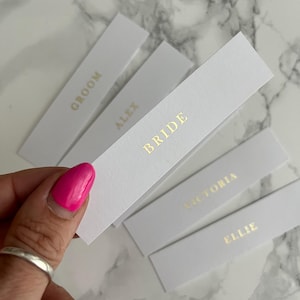 Marque-places plats avec impression par carte