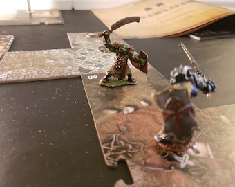 Orc Marauder w/ Sword | 28mm-32mm Painted Miniature |  D&D | RPG | Tabletop Game | Pathfinder