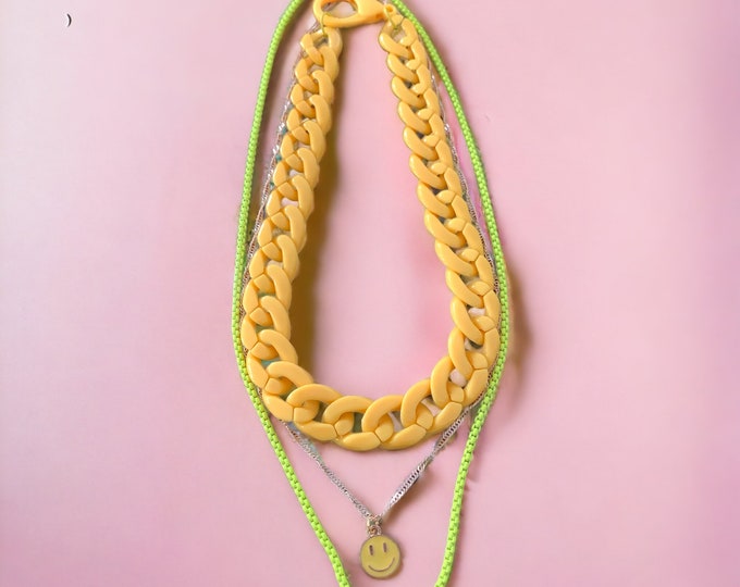 Girls Necklace Set of 3, Wear them together or just wear one!