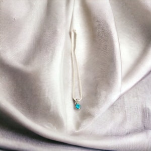Teen Girls Birthstone Schlangenkette Halskette
