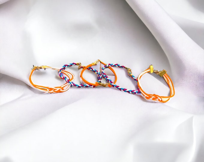 Friendship Bracelets, Set of Five Friendship Bracelets, Teen Set of Five Cord Bracelets, Teen Bracelets