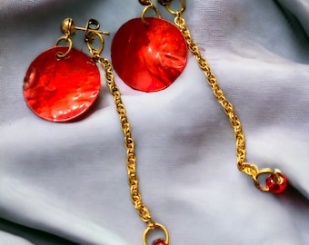 Stud, Chain Earrings