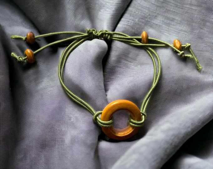 Friendship bracelets, Boys infinity wooden nature bracelet, gift for teen, adjustable strap, Makes a good gift or stocking stuffer