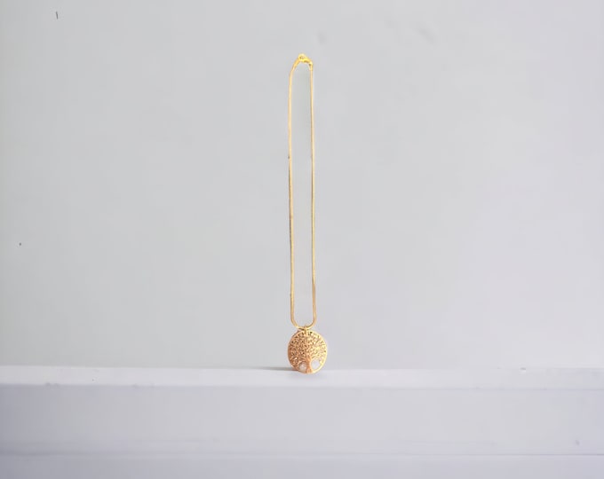 Tree of Life Pendant Necklace, Gold or Silver Tree of Life Necklace.