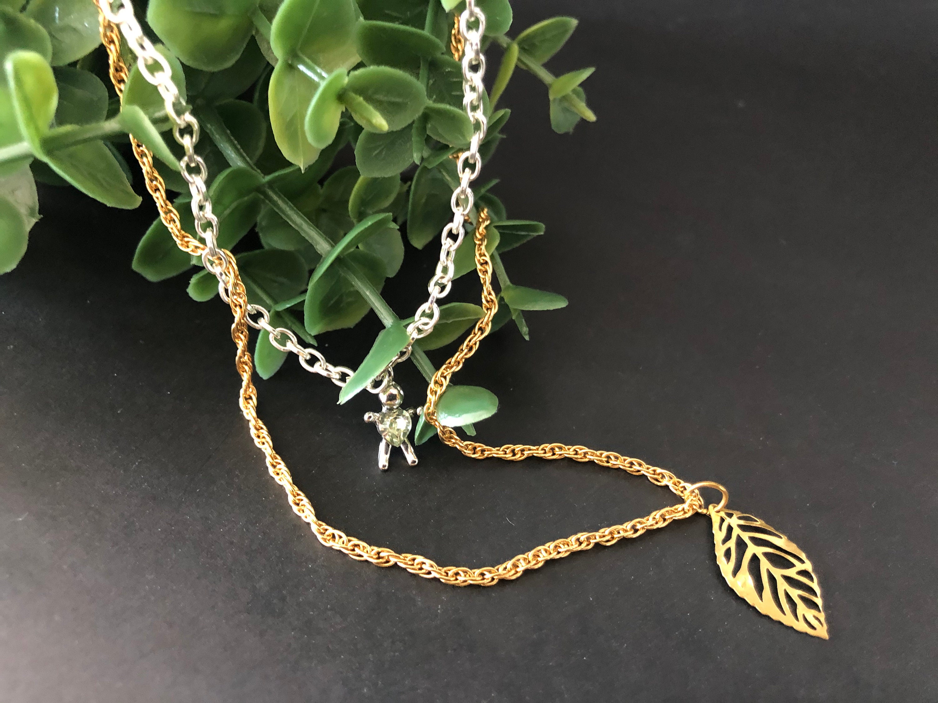 Simple Double Strand Chain Necklace. Etsy