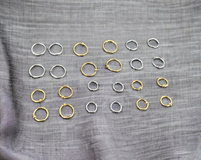 Dainty Hoop Earrings, Hoop Earrings, Gold Hoop Earrings, Silver Hoop Earrings