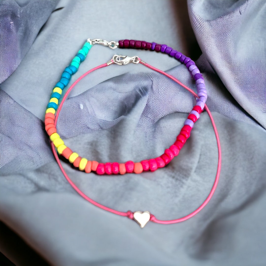 Teen Girls Set of 2 Anklets - Etsy