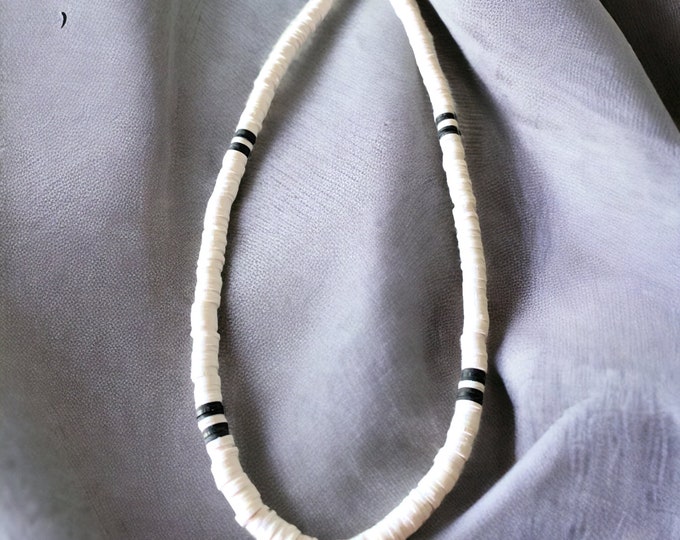 Teen Boys Polymer Necklace, Boys Beach Necklaces, Mens Beach Necklace, Mens Necklace