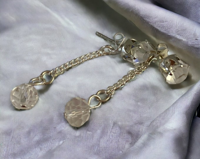 Dangle Rhinestone/Birthday Stone Earrings, Stud Earrings, Women's Dangle Earrings, Drop Earrings, Great for a Gift.