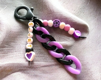 Kids Acrylic Keychain, Kids Backpack Accessory, Boy's Keychain, Girl's Keychain